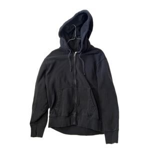 Old Navy Black Full Zip Up Hoodie Mens Med